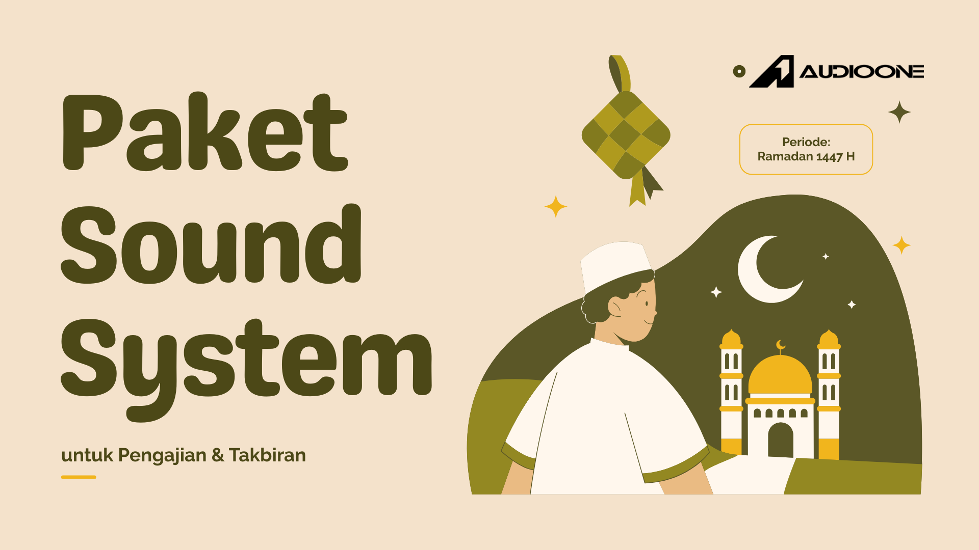 Paket Sound System Profesional untuk Pengajian dan Takbiran