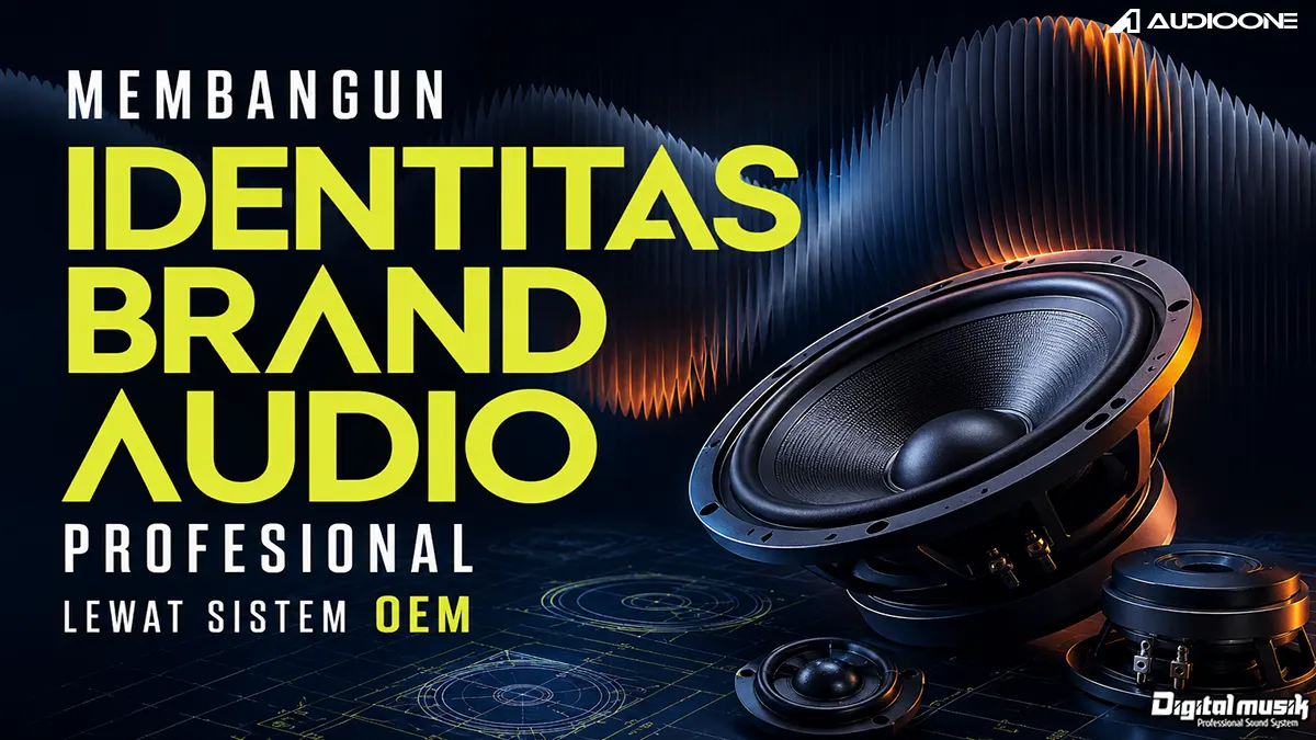 Proses manufaktur box speaker OEM di workshop Digital Musik Indonesia