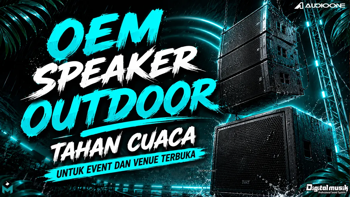 OEM Speaker Outdoor Tahan Cuaca untuk Event dan Venue Terbuka